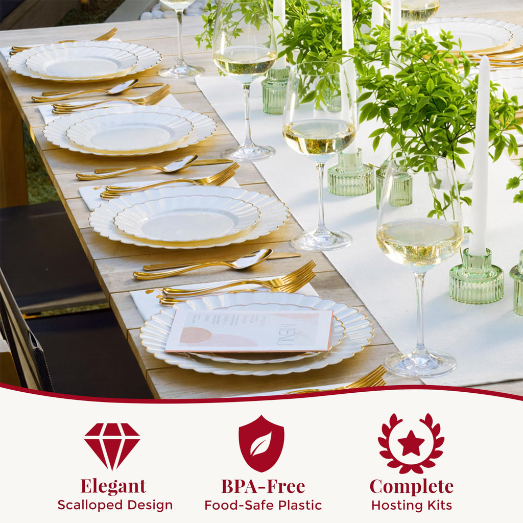 By Madee Disposable Plastic Plates for Events

