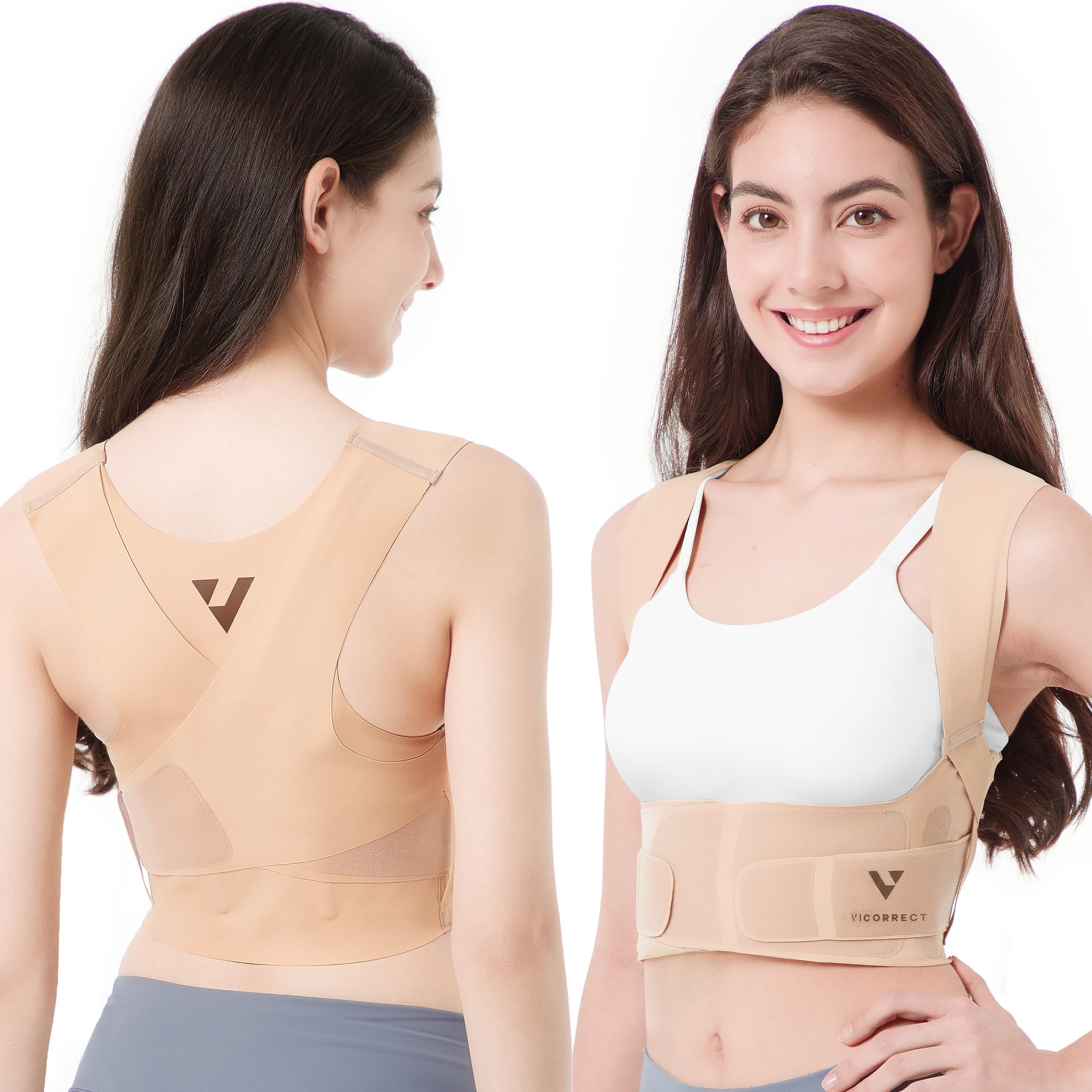 Vicorrect Posture Corrector for Women - Hidden Under Clothes

