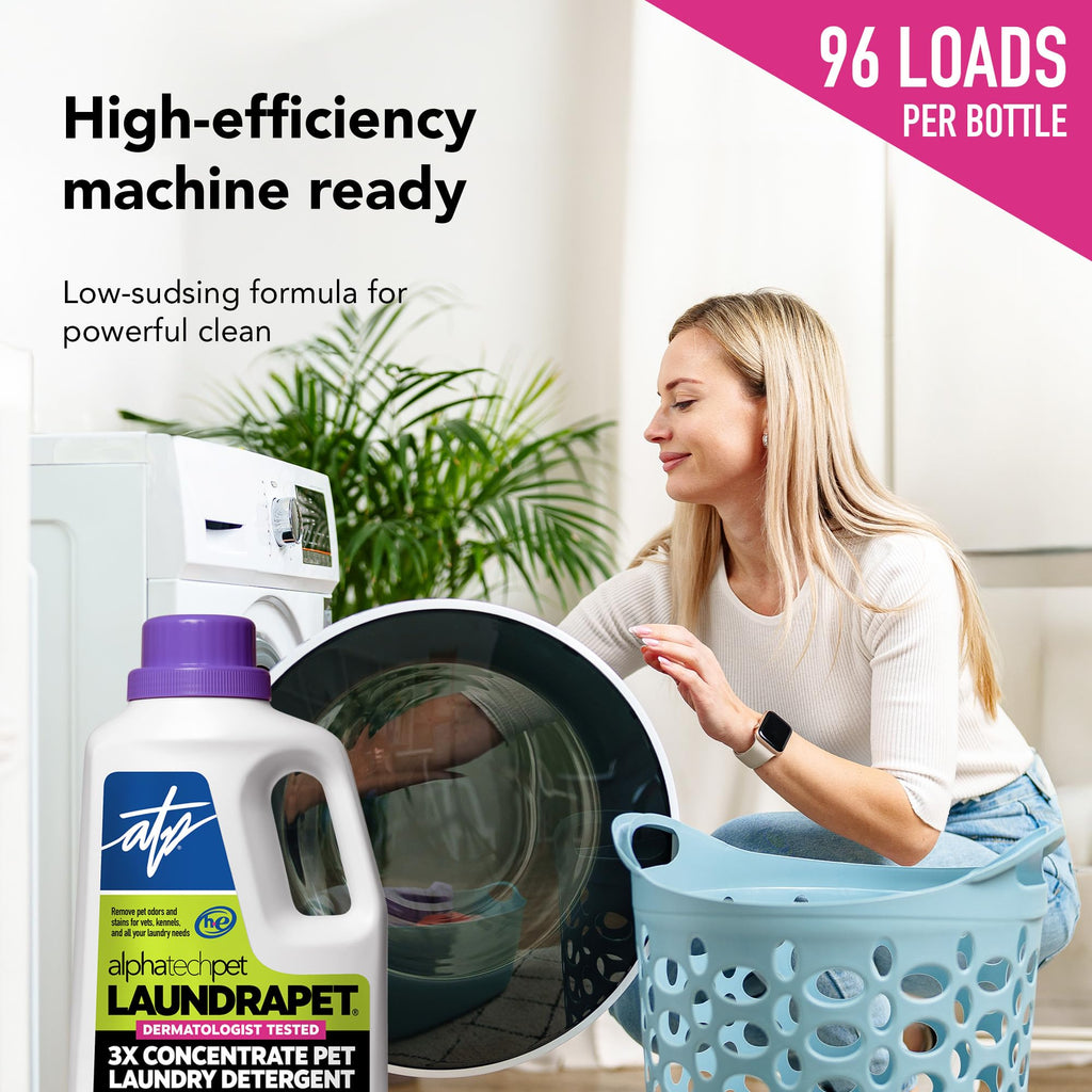 LaundraPet Enzymatic Pet Laundry Detergent by Alpha Tech Pet

