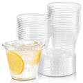 Fit Meal Prep Clear Plastic Cups with Flat Lids