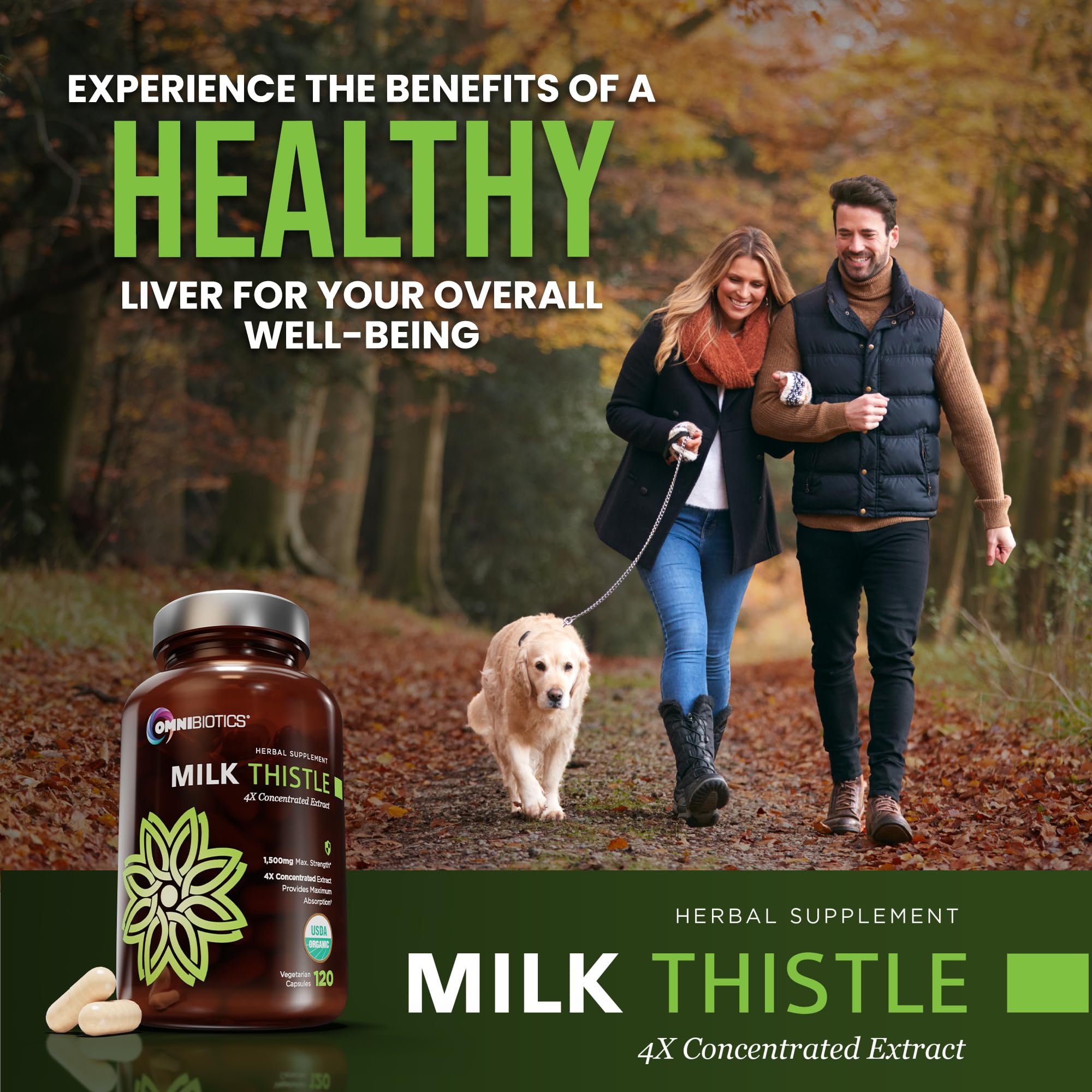 OmniBiotics Organic Milk Thistle Supplement

