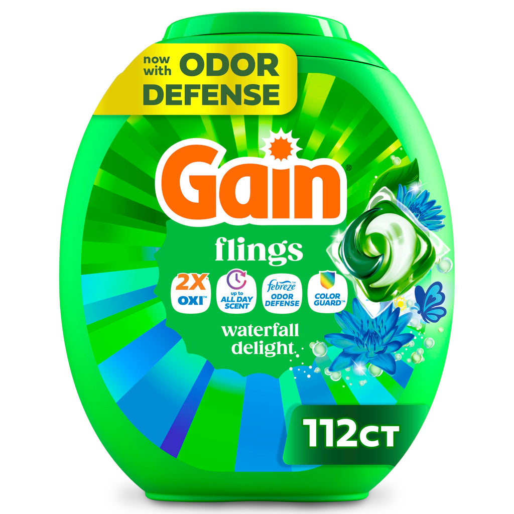 Gain Flings Waterfall Delight Laundry Pods 4-in-1

