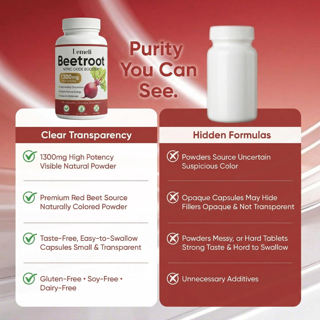 Lemeli Beetroot Capsules - Beetroot Supplement

