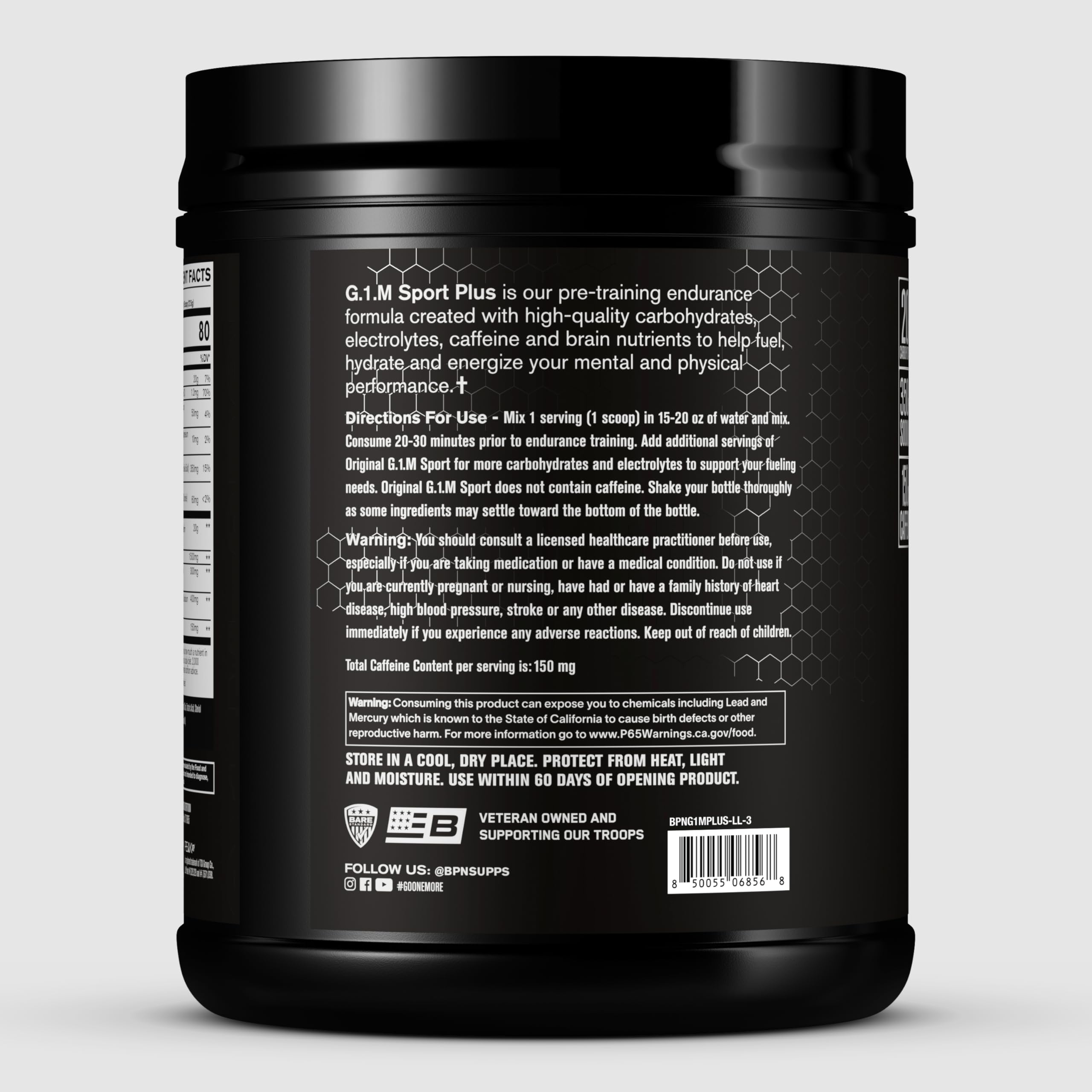 Bare Performance G.1.M Sport+ Endurance Pre-Workout

