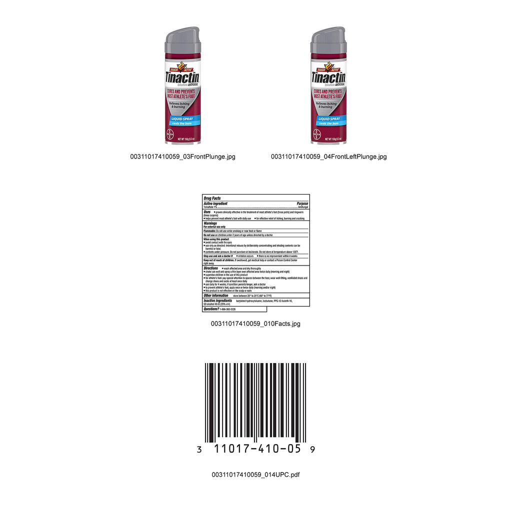 Tinactin Antifungal Liquid Spray for fast relief

