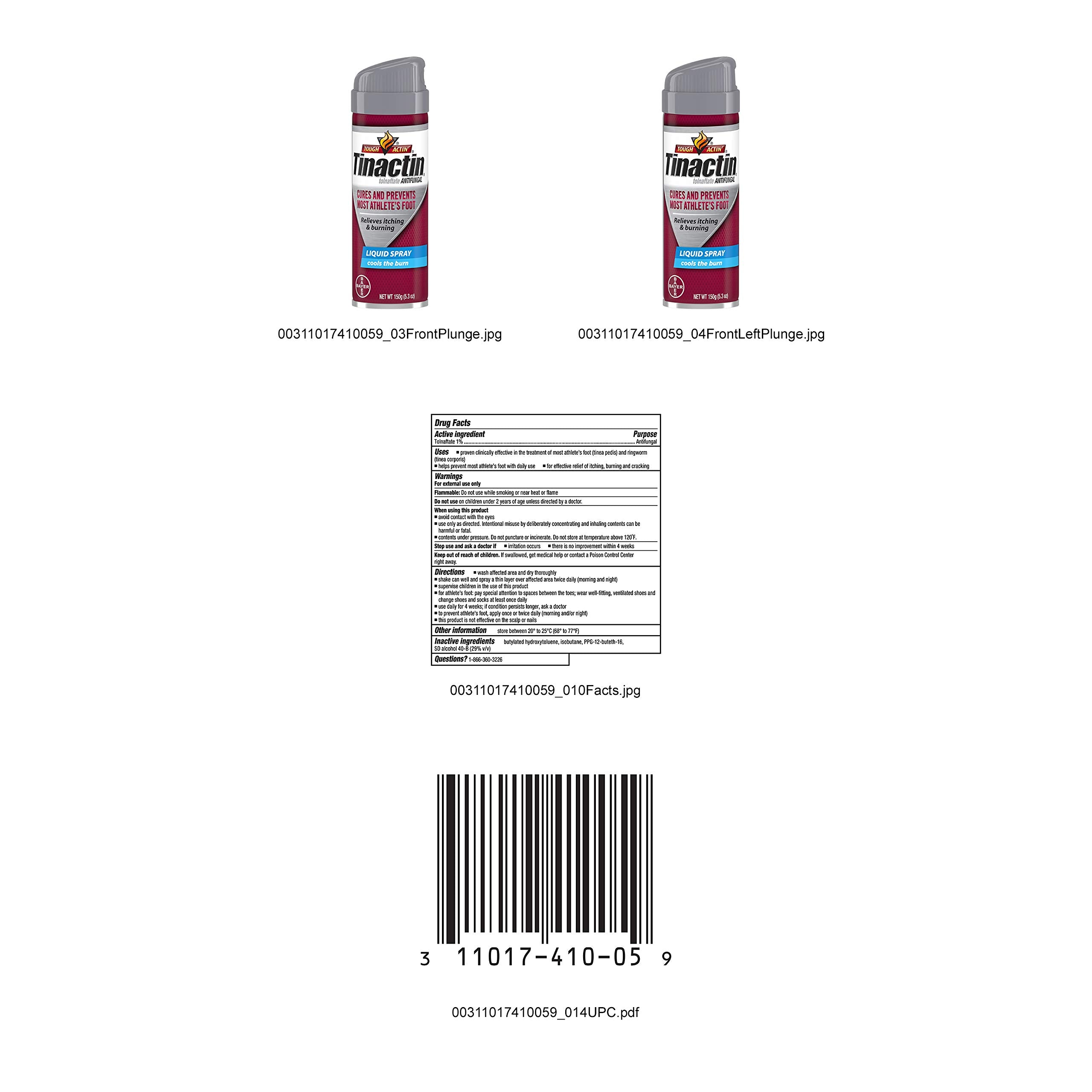 Tinactin Antifungal Liquid Spray for fast relief

