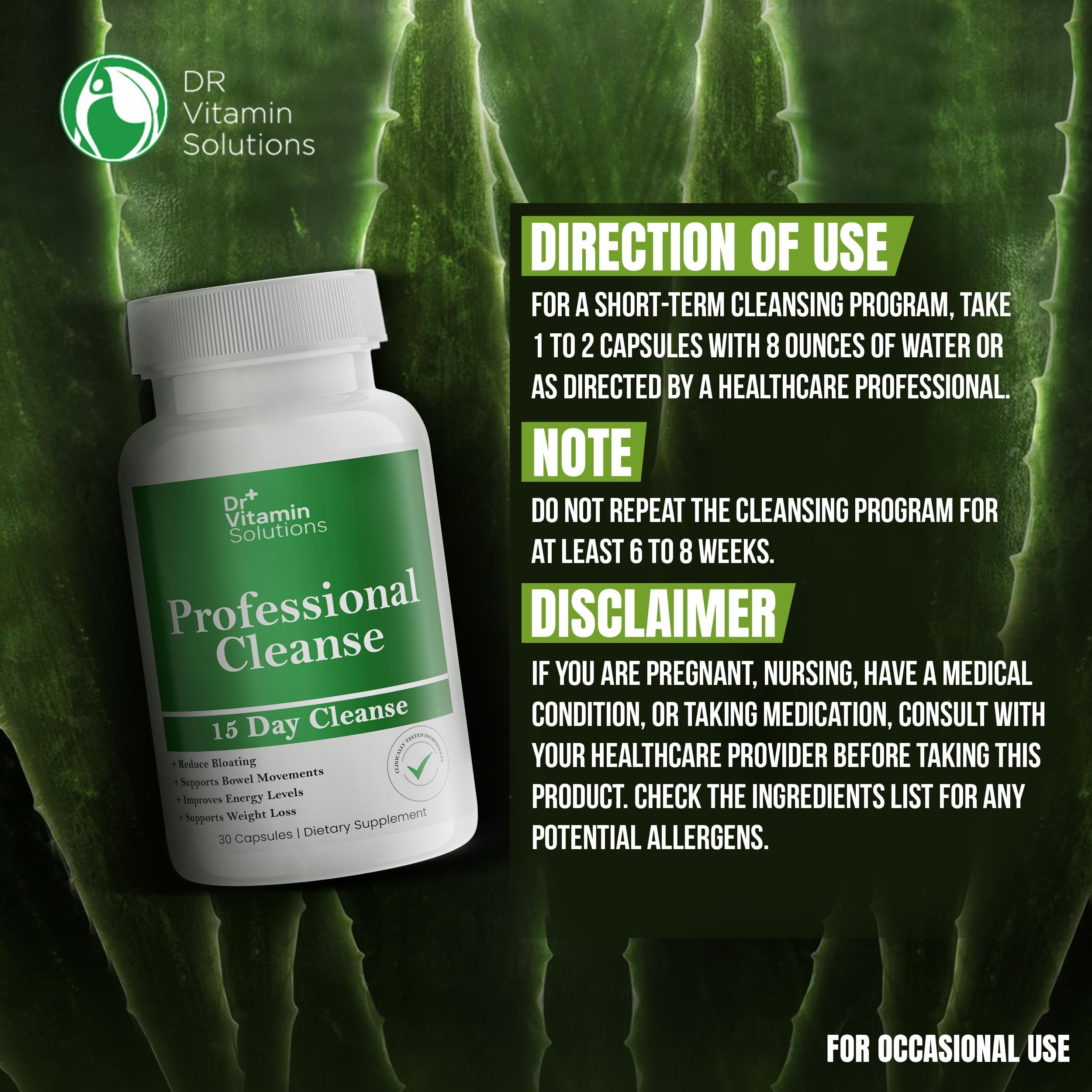Dr Vitamins Solutions Gut Cleanse Detox Capsules

