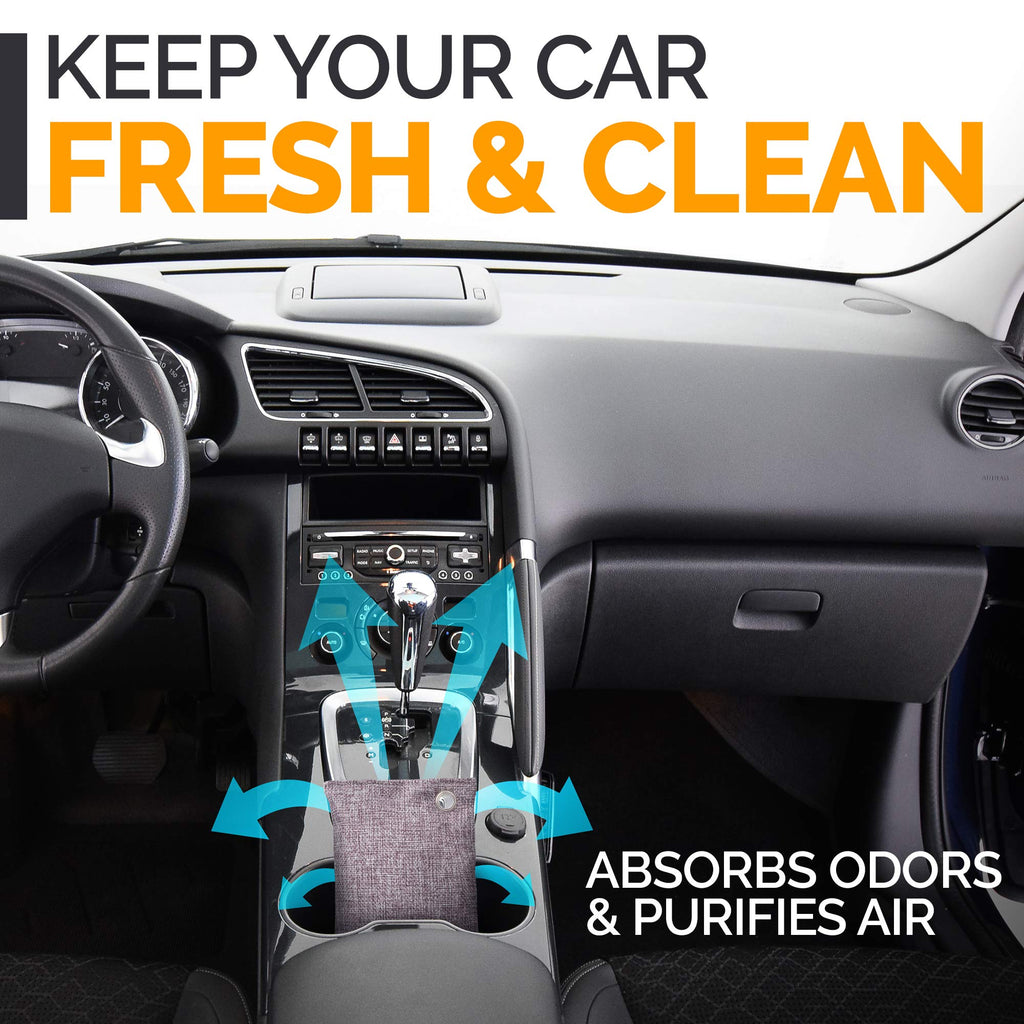 Activated Charcoal Odor Absorber Bags with Hooks

