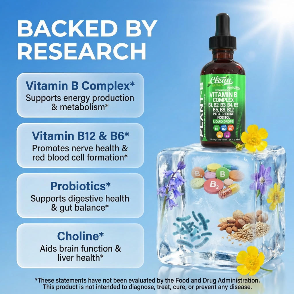 Vitamin B Complex Liquid Drops | Clean Nutra

