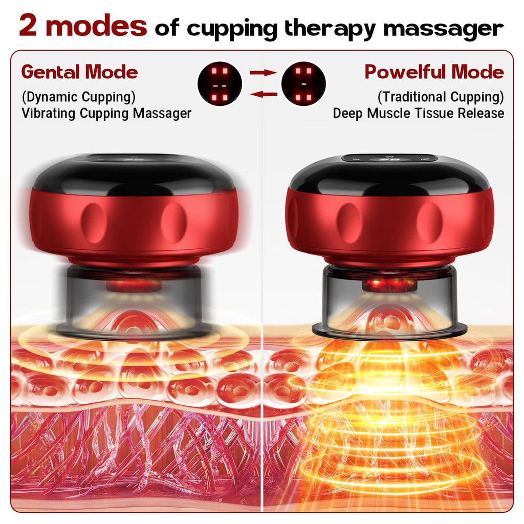 7-in-1 Smart Cupping Therapy Massager with Red Light

