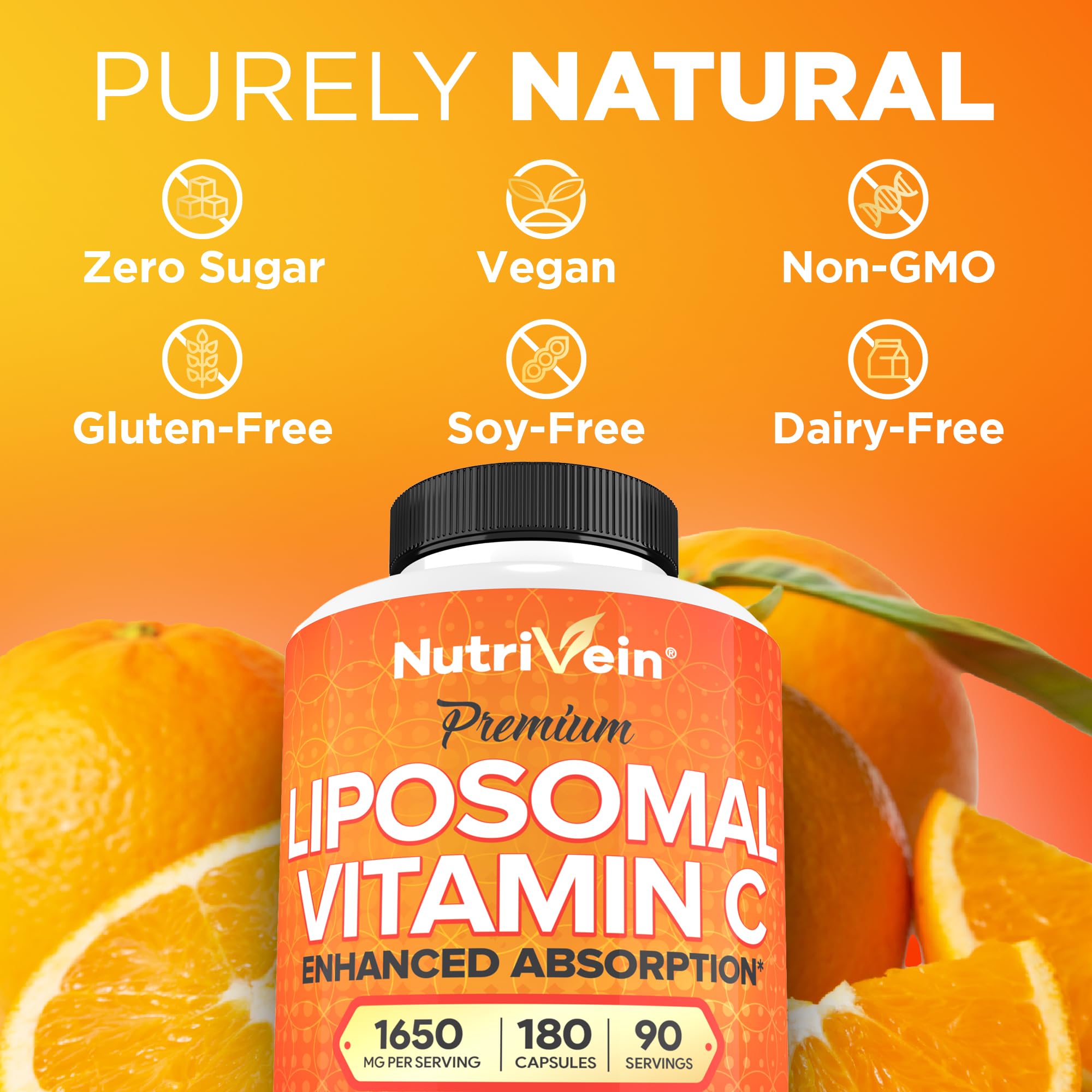 Nutrivein Liposomal Vitamin C Supplement | High Absorption

