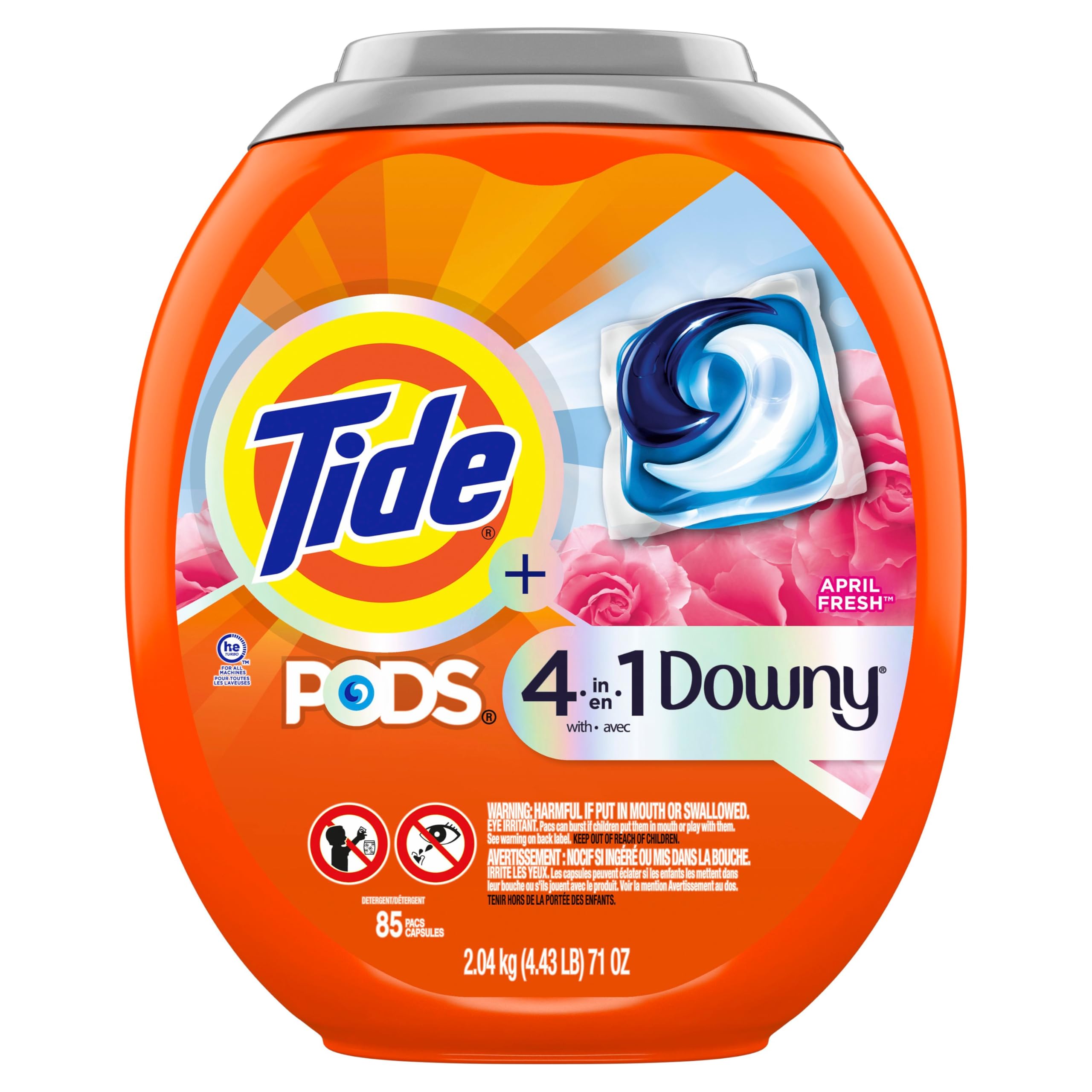 Tide PODS with Downy 4-in-1 Detergent Pacs | April Fresh

