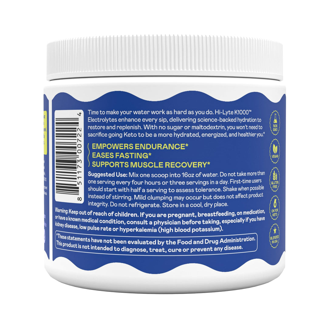 Hi-Lyte K1000 Electrolyte Powder Zero Sugar


