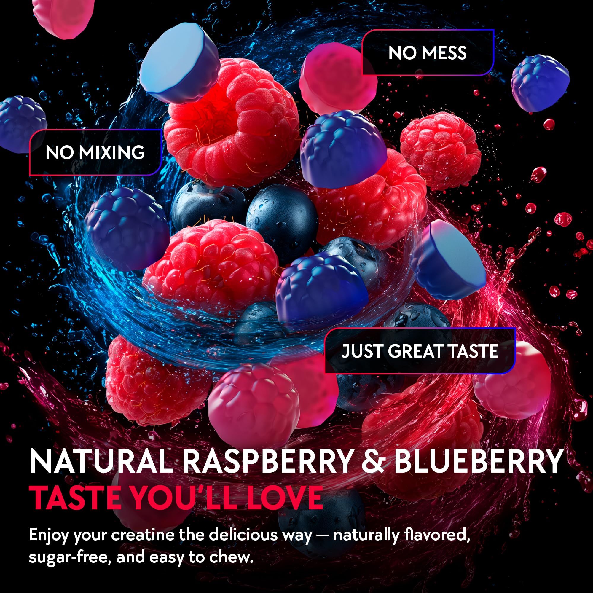 Creatine Monohydrate Gummies with BCAA, L-Carnitine

