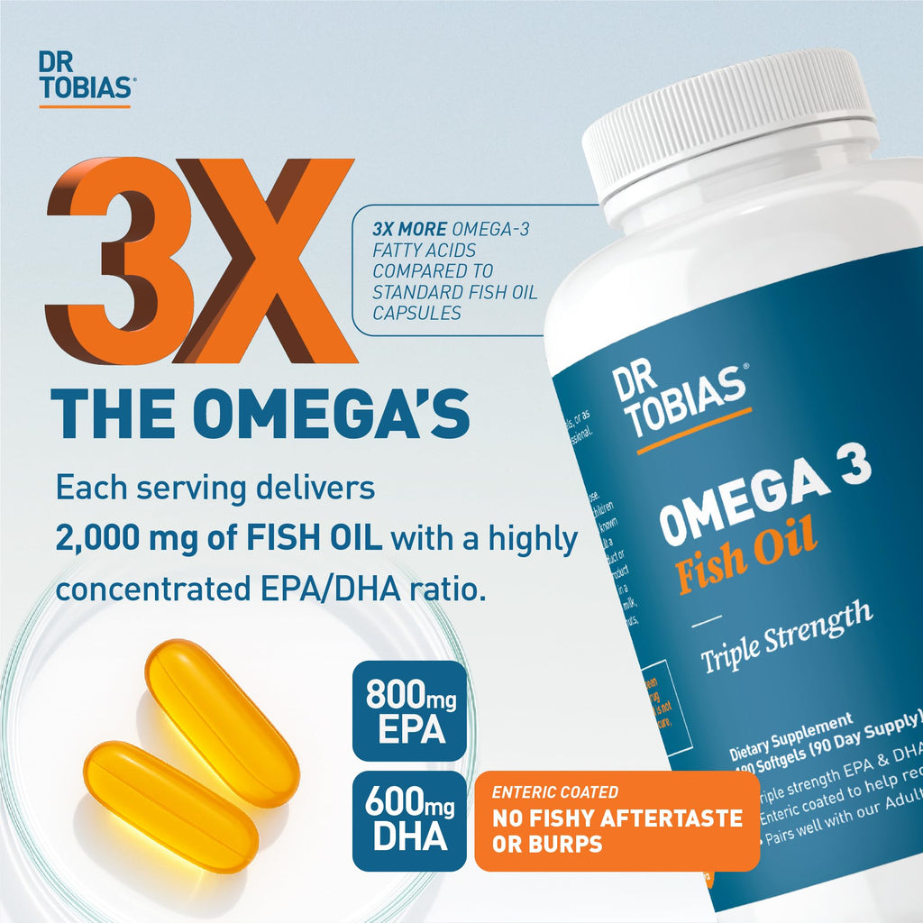 Dr. Tobias Omega-3 Fish Oil Triple Strength EPA DHA

