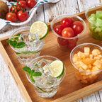 Turbo Bee Clear PET Cups - Disposable Crystal Drinking Cups

