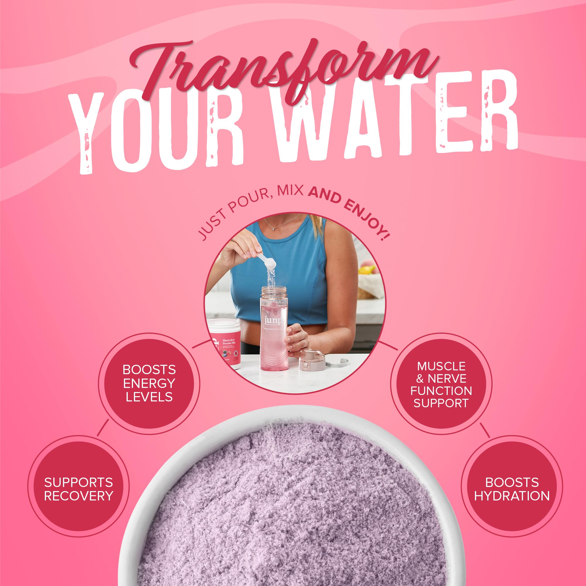 JUNP Electrolyte Powder No Sugar No Carbs - Keto Hydration

