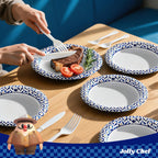 JOLLY CHEF Disposable Paper Plates - Heavy-Duty Soak-Proof

