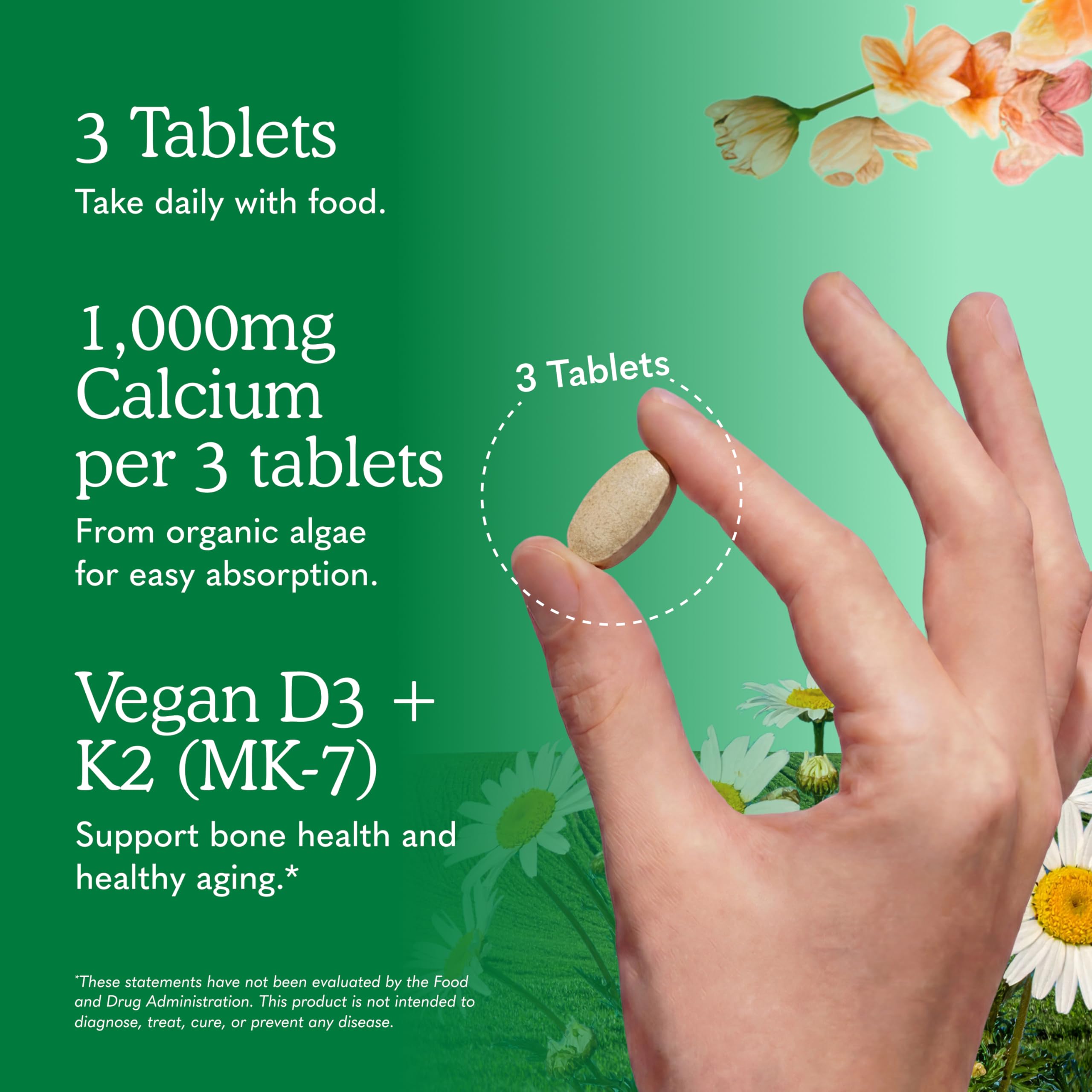 Garden of Life Calcium with Magnesium, D3 & K2 - Whole Foods

