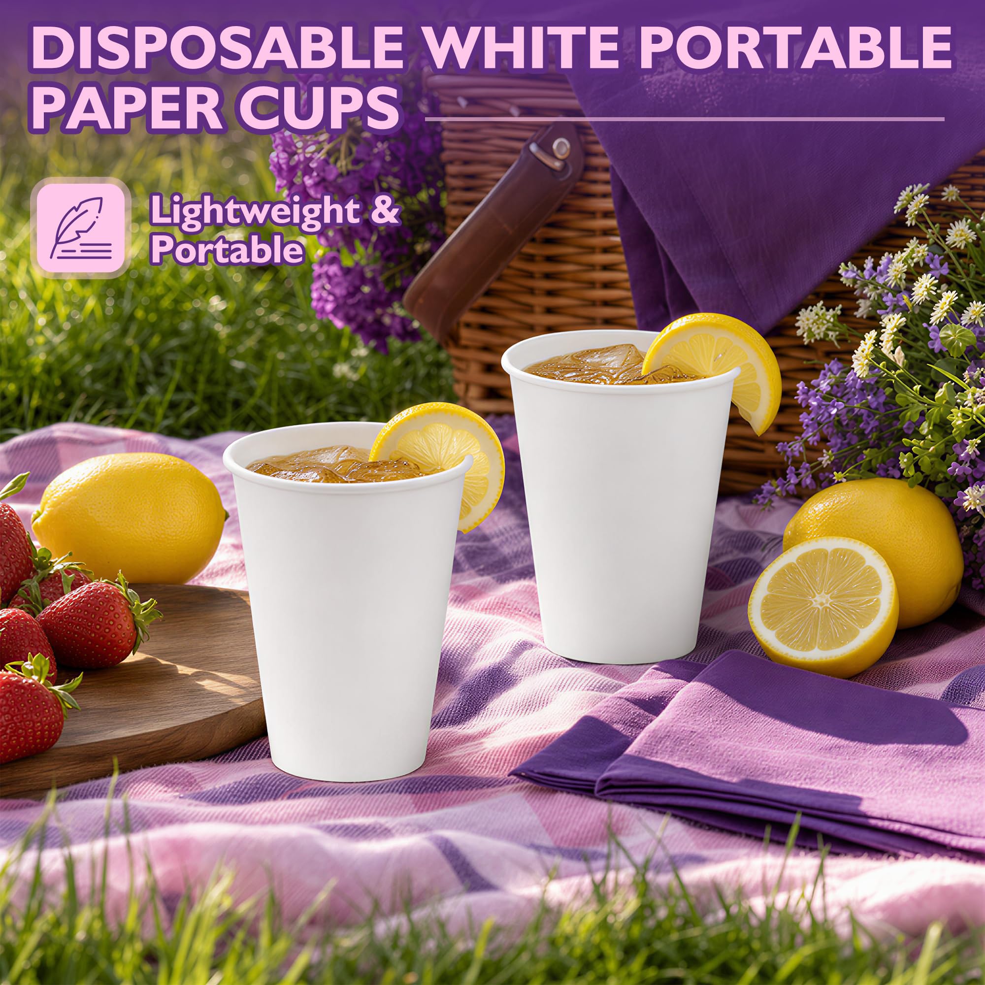 Disposable Paper Coffee Cups for Hot Beverages

