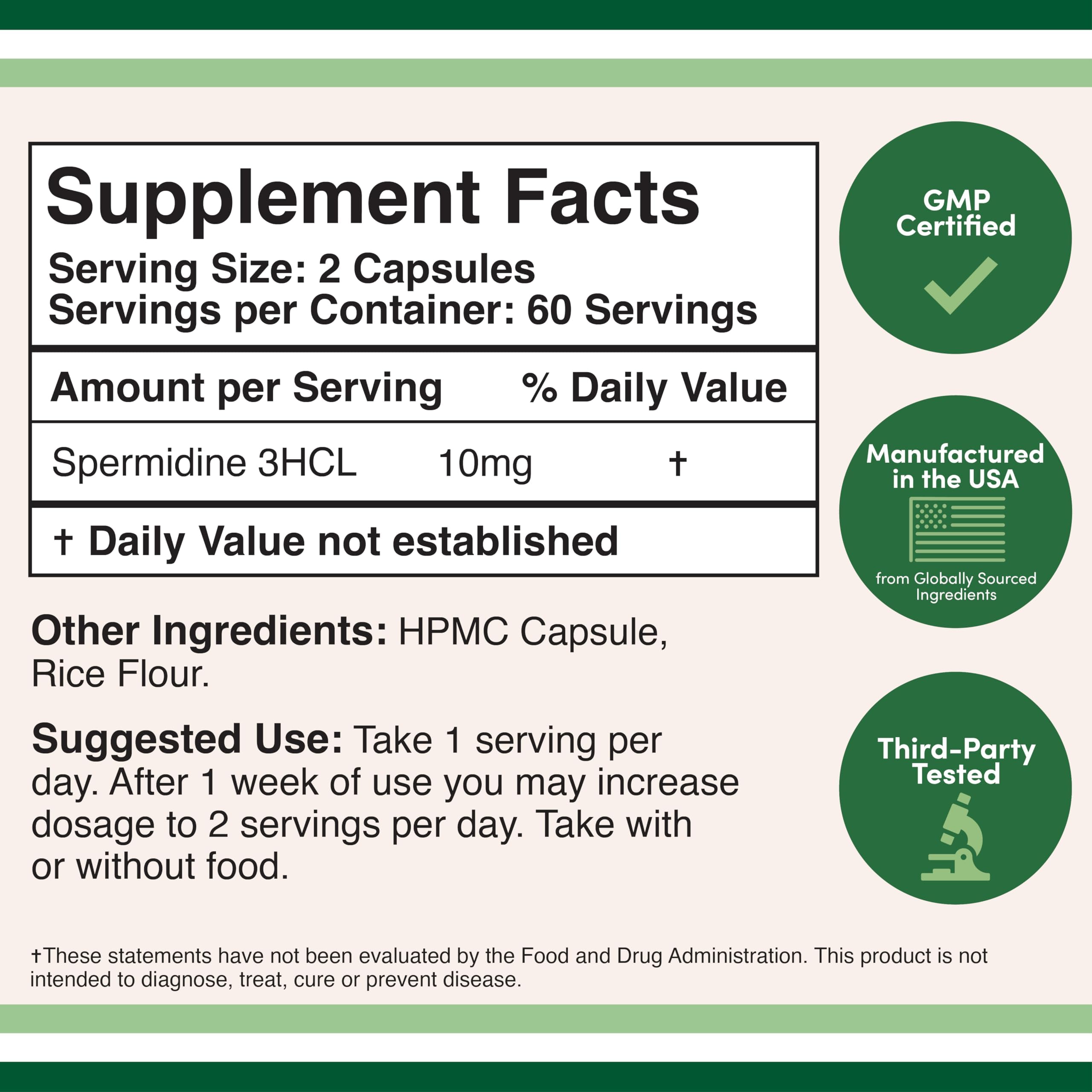 Spermidine Supplement by Double Wood


