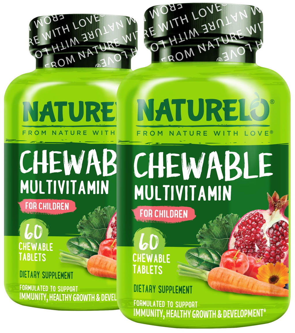 Naturelo Kids Multivitamin Chewable with Whole Food Organic Fruit Blend