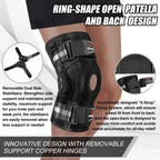 NEENCA Knee Brace with X-Strap Hinged Support

