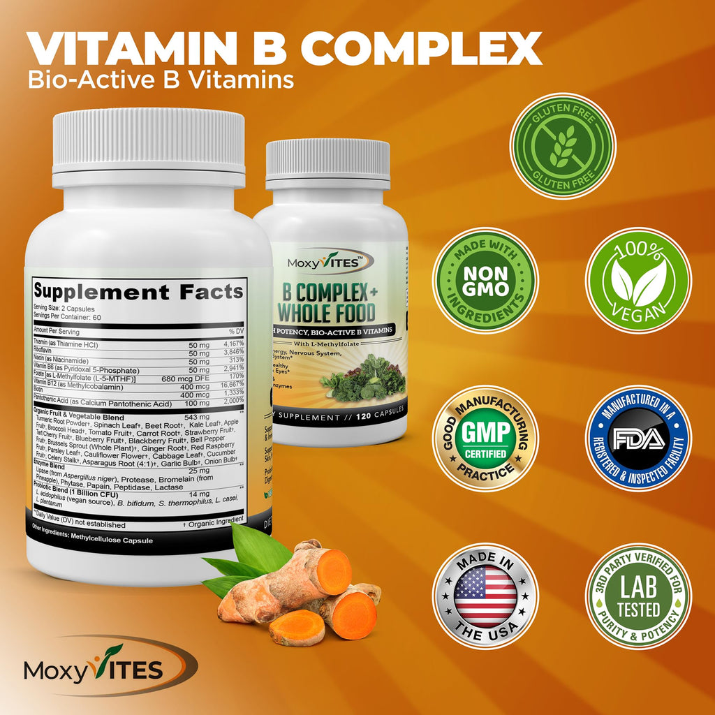MoxyVites Vitamin B Complex – Energy Support


