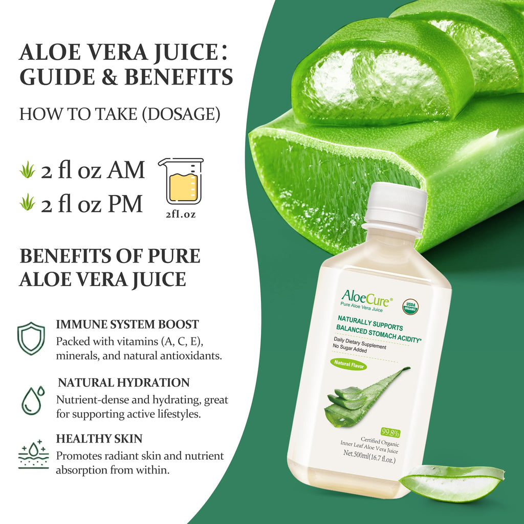 Aloe Vera Juice by AloeCure | USDA Organic

