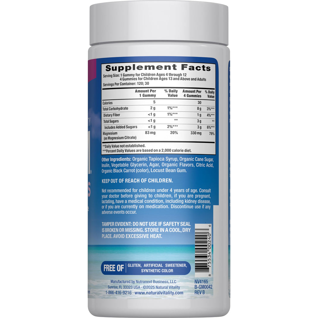 Natural Vitality CALM Magnesium Gummies | Magnesium Citrate

