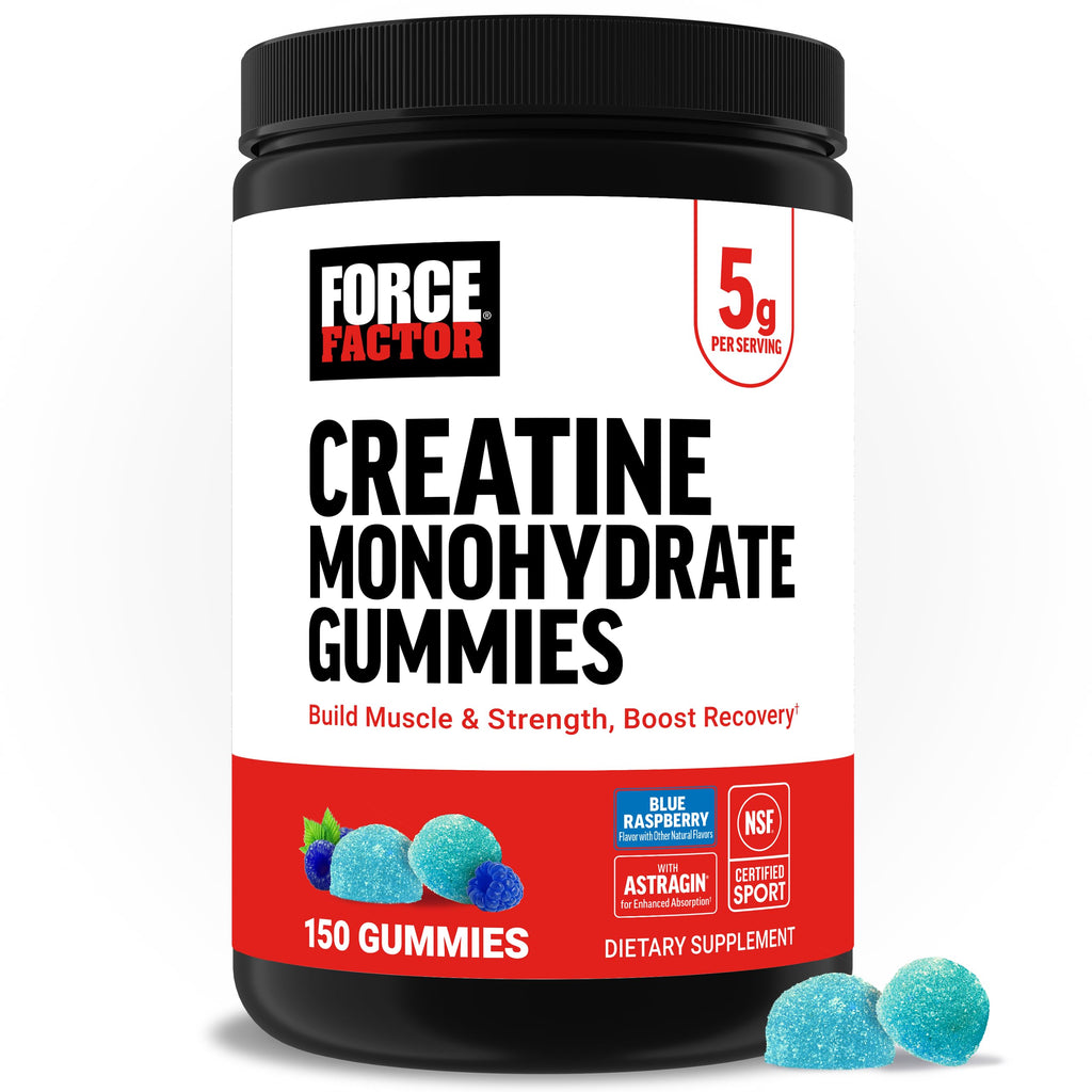 Force Factor Creatine Monohydrate Gummies – 5g Dose – NSF Certified

