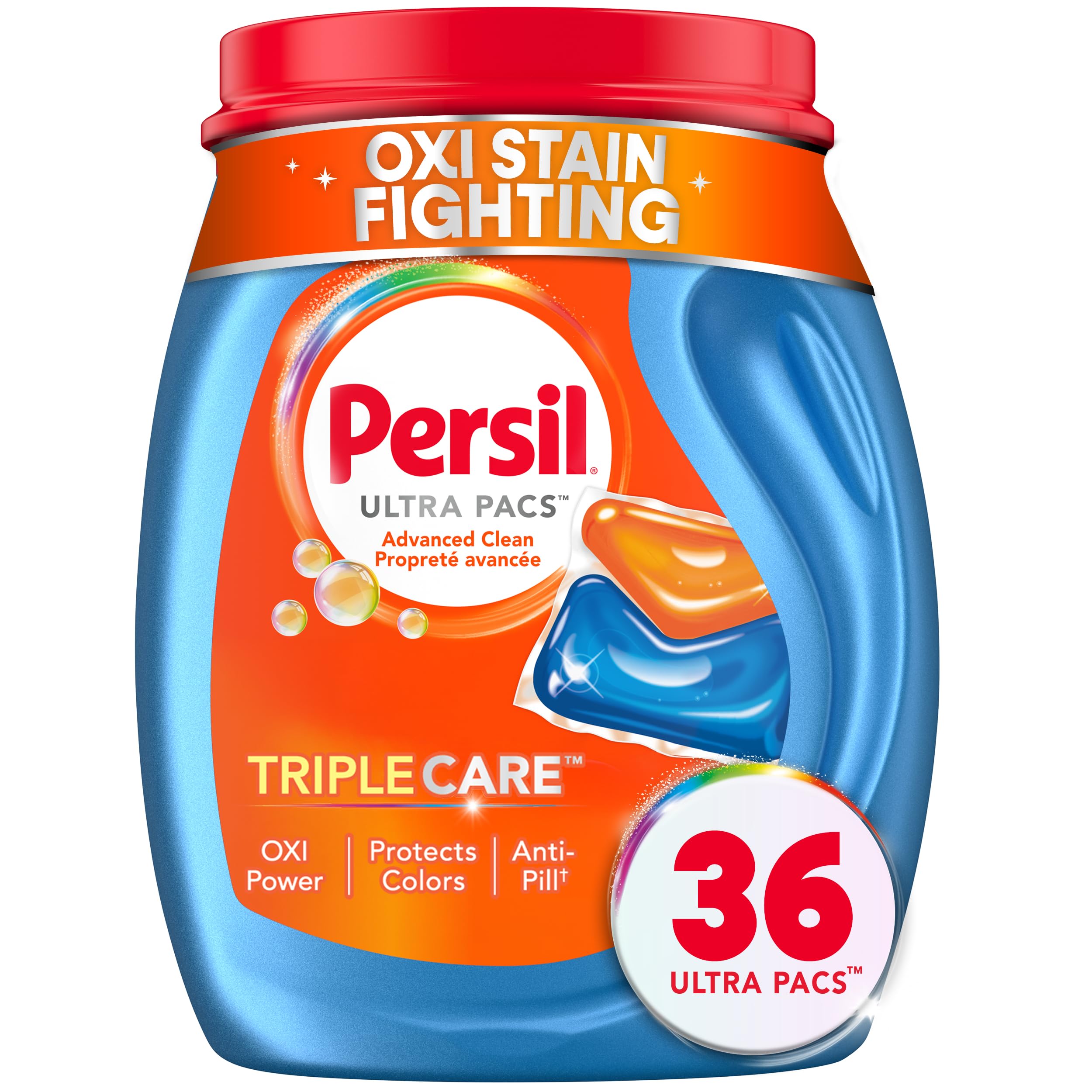 Persil Ultra Pacs Advanced Clean Laundry Detergent with Oxi+Odor Power