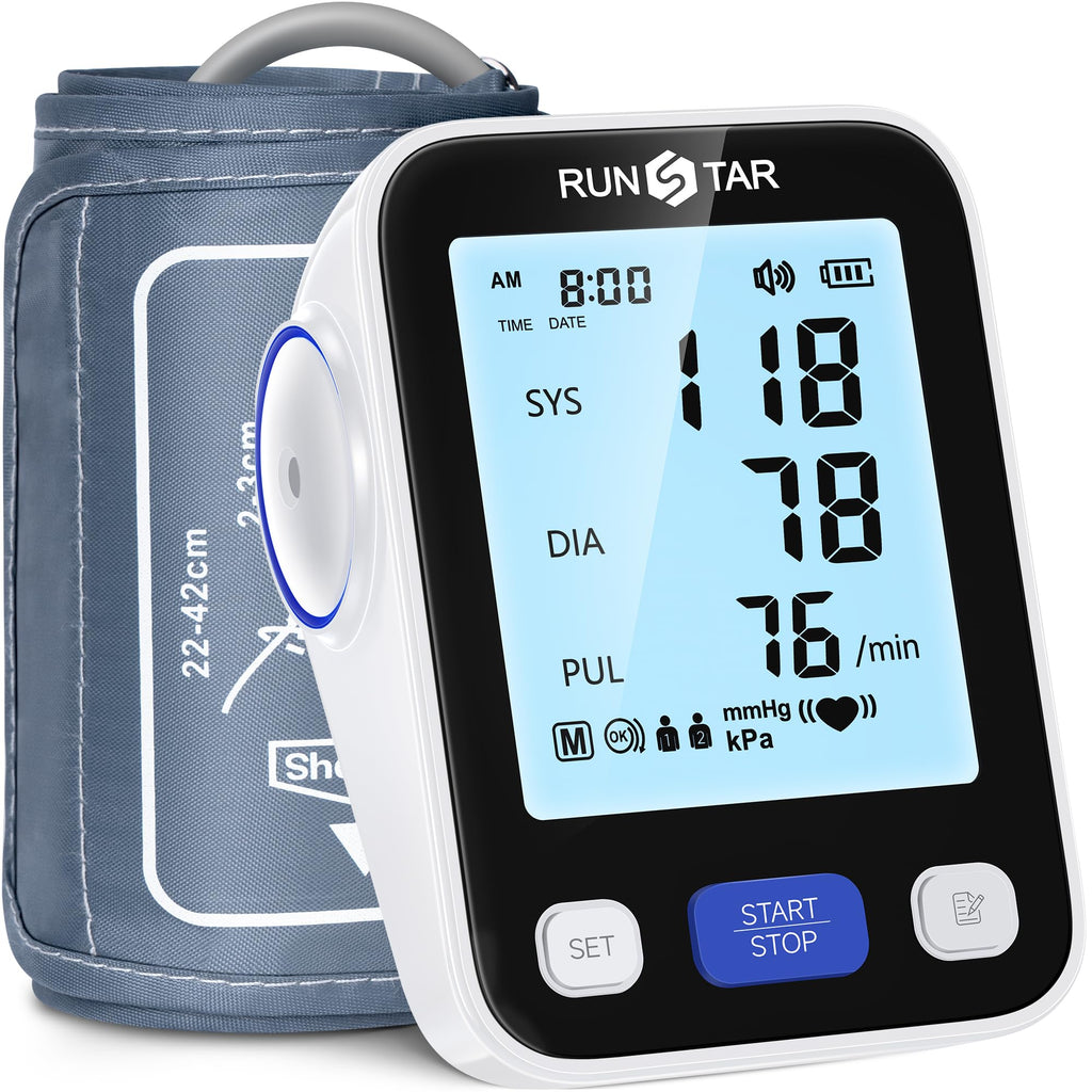 RunStar Blood Pressure Monitor with Wide Range Cuff

