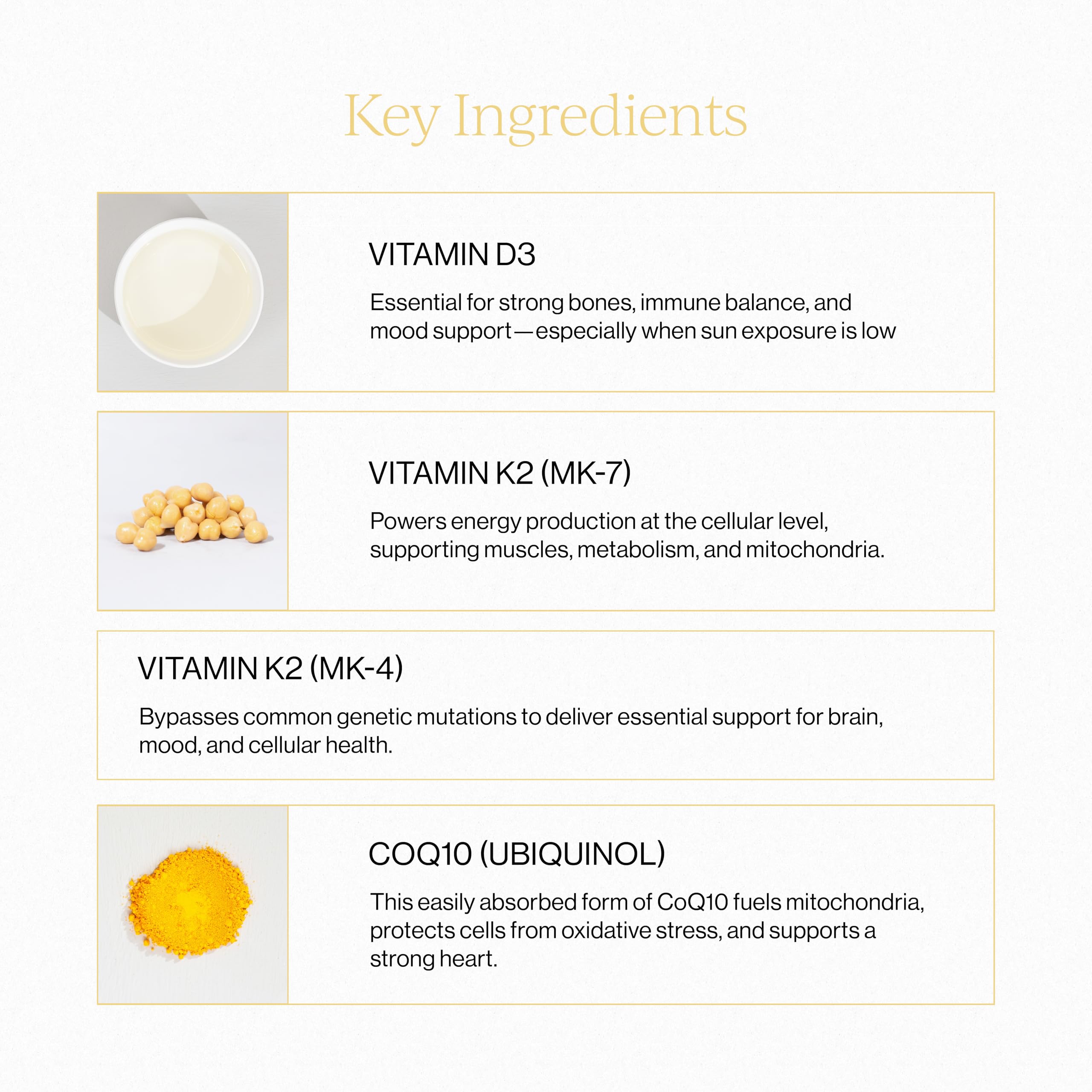 Cymbiotika Liposomal D3 + K2 + CoQ10 | Immune & Bone

