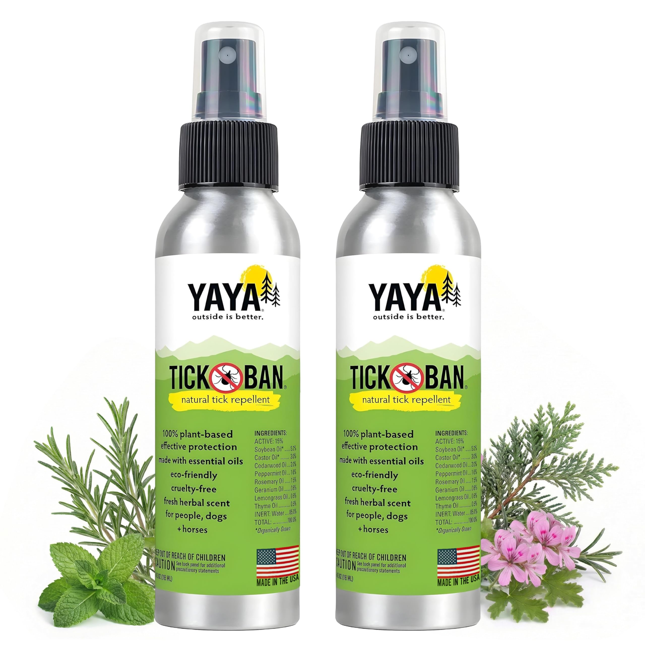 Tick Repellent Spray by Yaya Organics - DEET-Free

