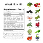 Number One Nutrition USDA Organic Super Greens Tablets

