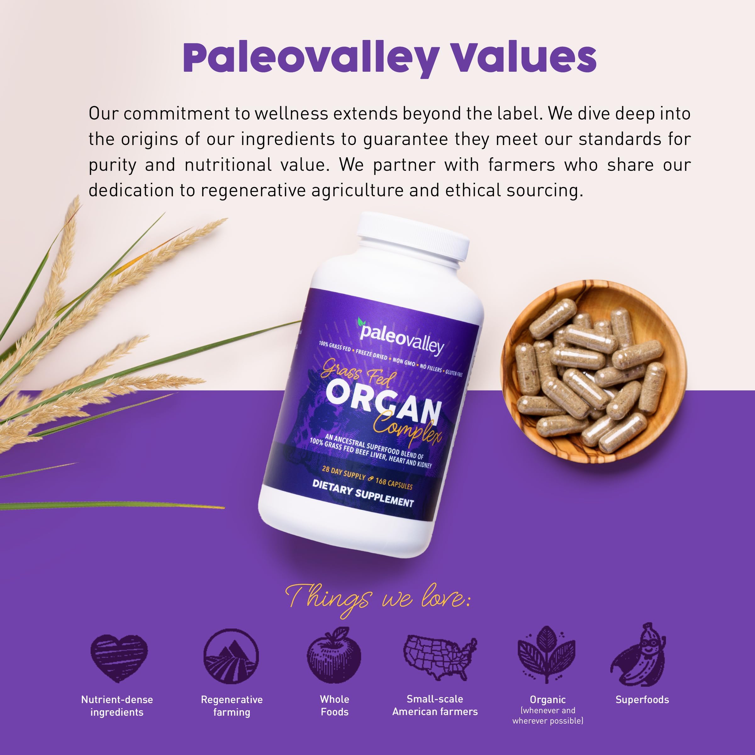 Grass-Fed Freeze-Dried Protein Complex Dietary Supplement

