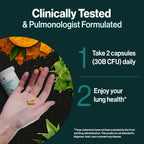 resB Lung Support Probiotic Supplement for Lung Health

