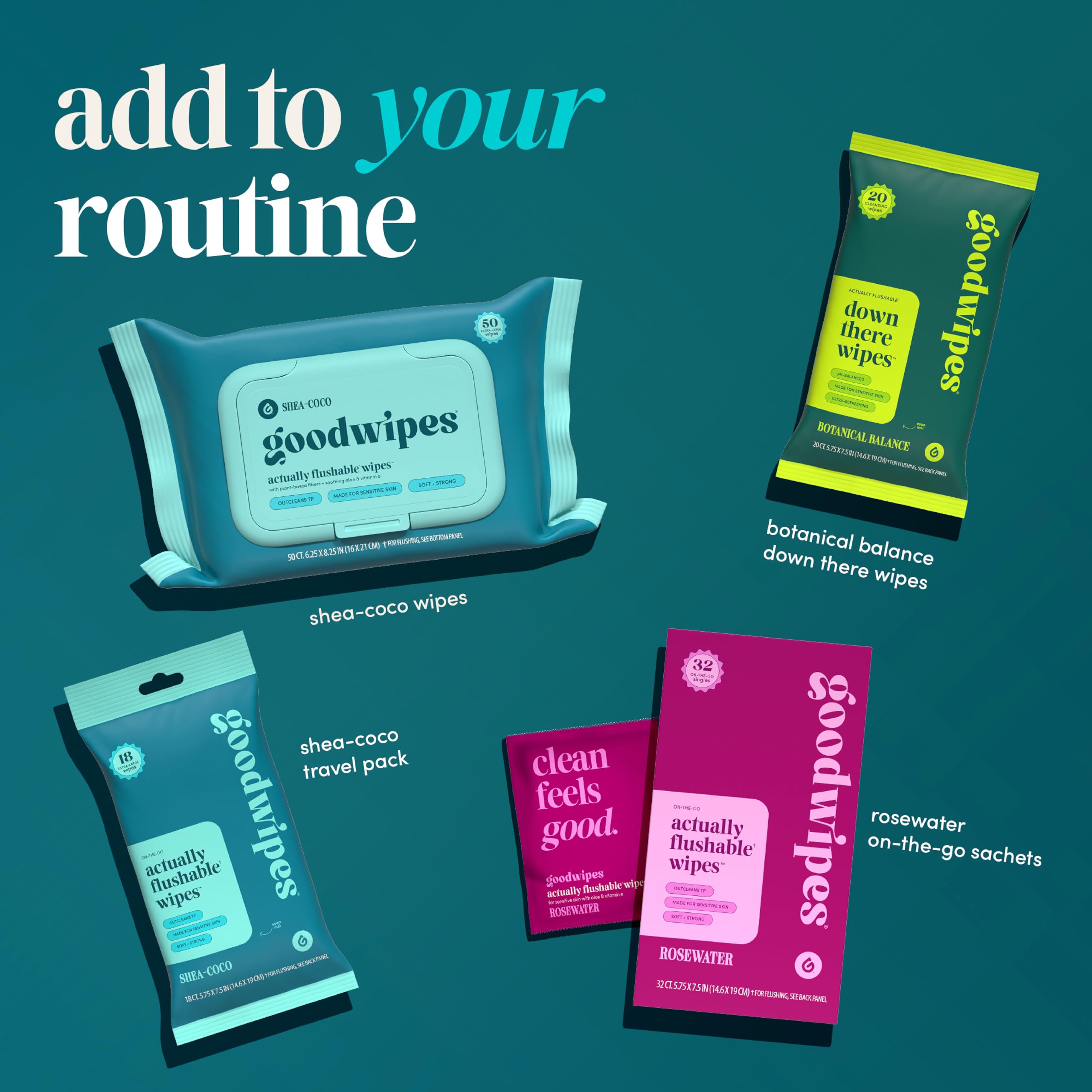 Goodwipes Flushable Wipes for Adults - Septic Safe

