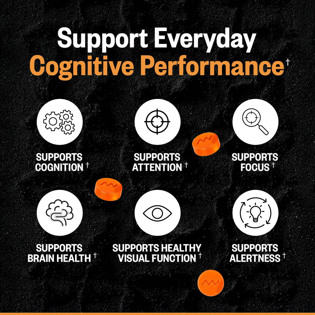 ONNIT Alpha Brain Neuro Gummies – Vegan Brain & Eye Support

