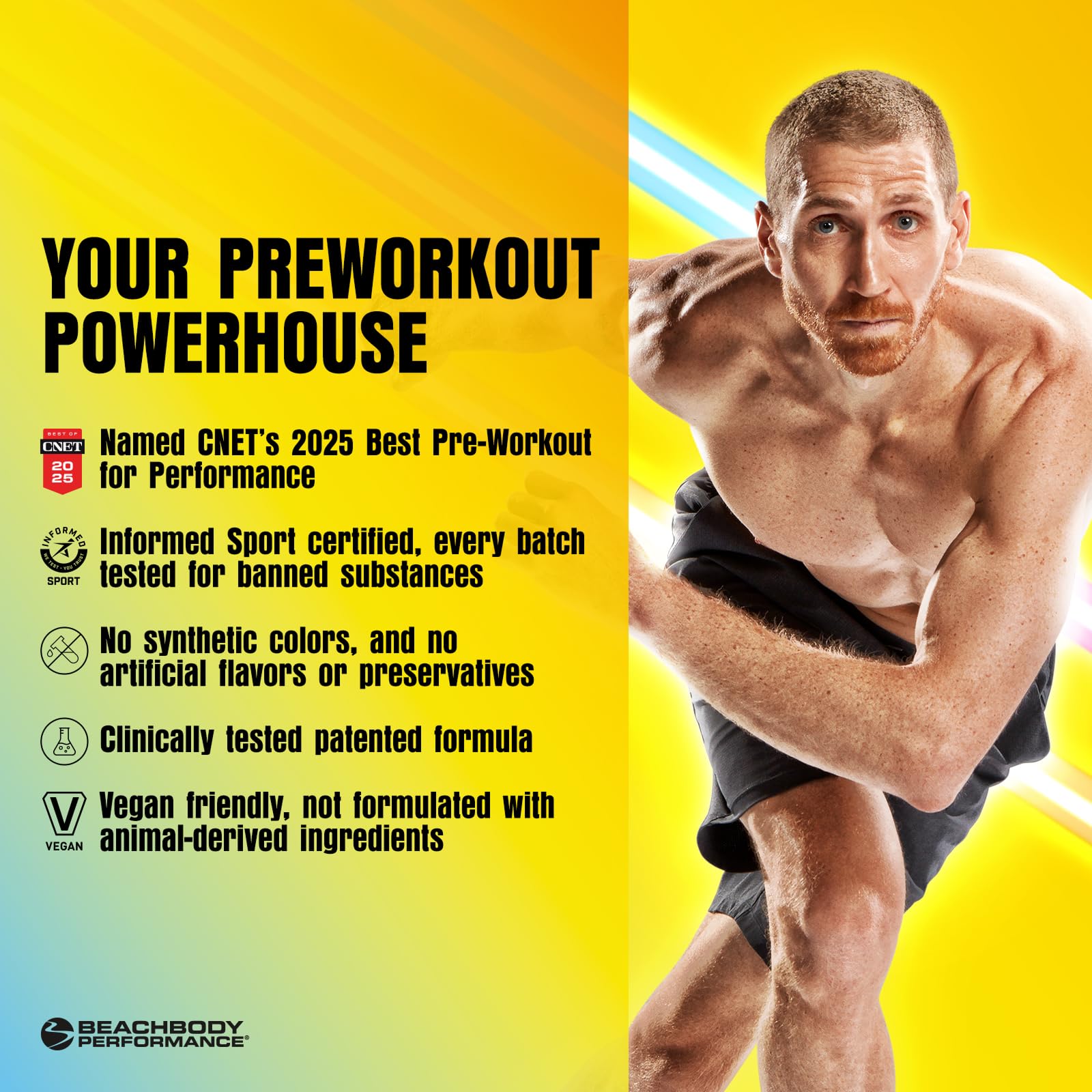 BODi Energize Pre-Workout Powder | Beta-Alanine & Caffeine

