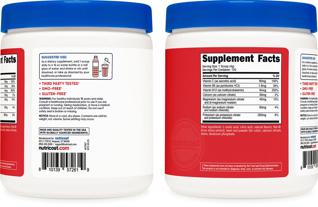 Nutricost Electrolyte Complex Powder - Hydration Support

