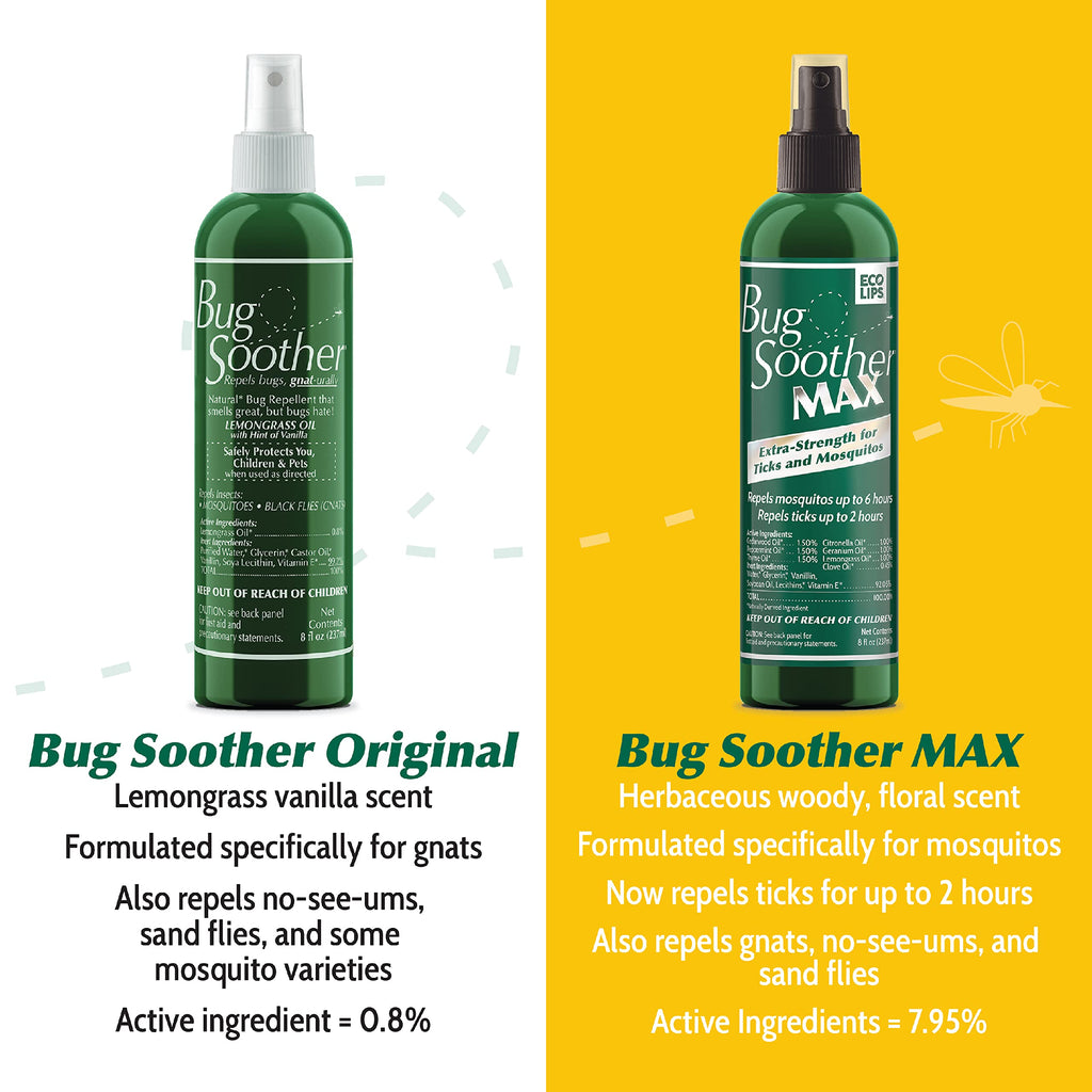 Bug Soother MAX Natural Tick & Mosquito Repellent Spray

