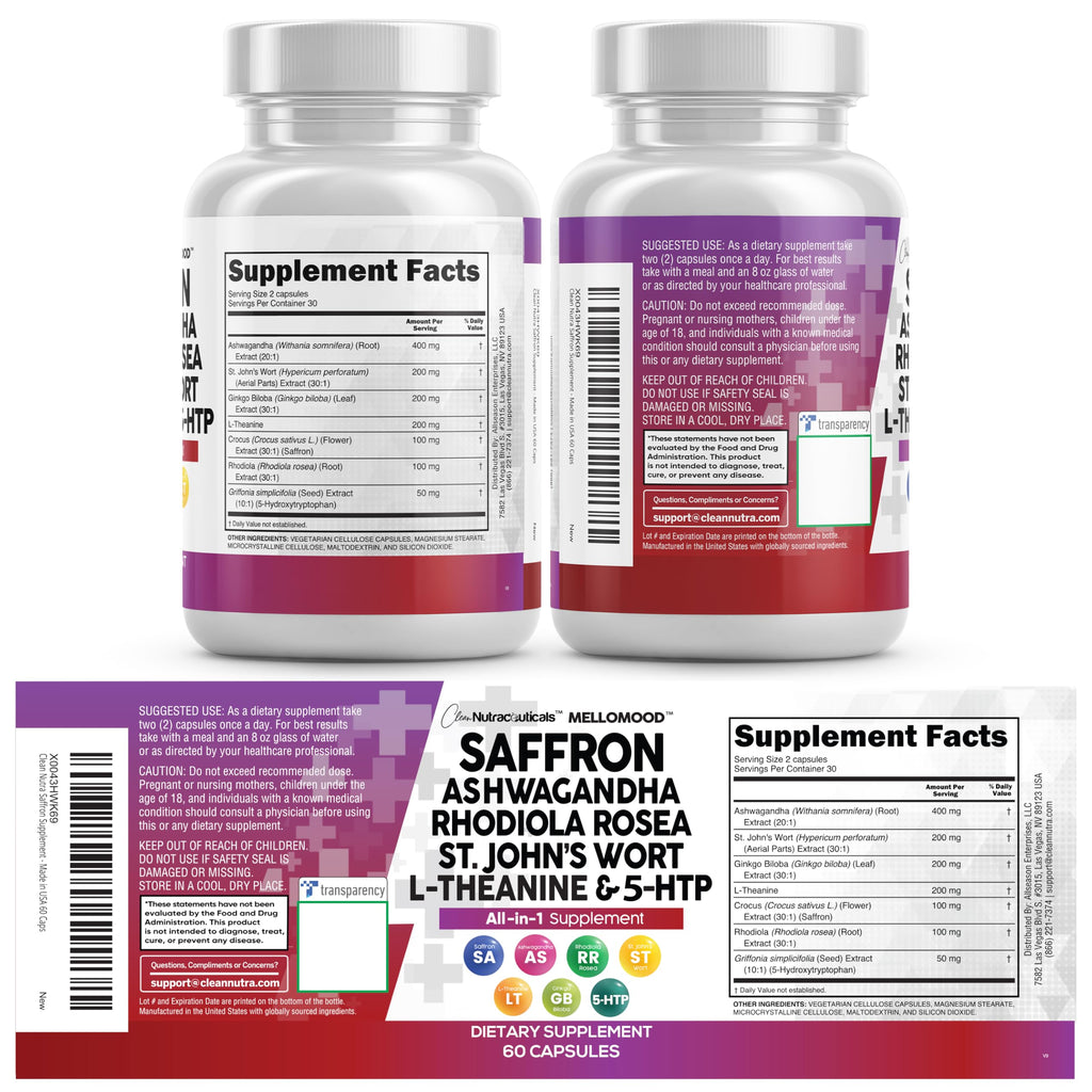 Mellomood Saffron Mood Support Capsules

