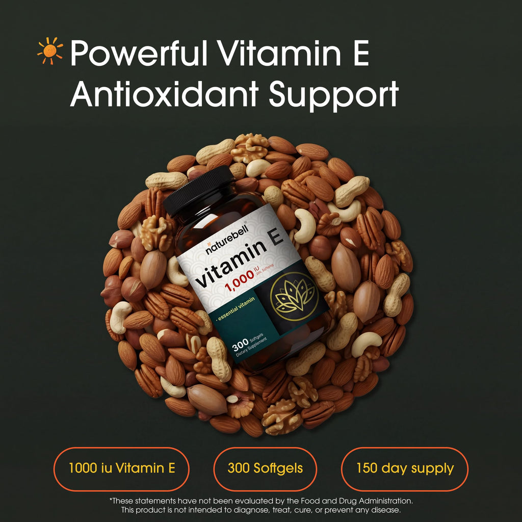 NatureBell Vitamin E Supplement – Antioxidant Support

