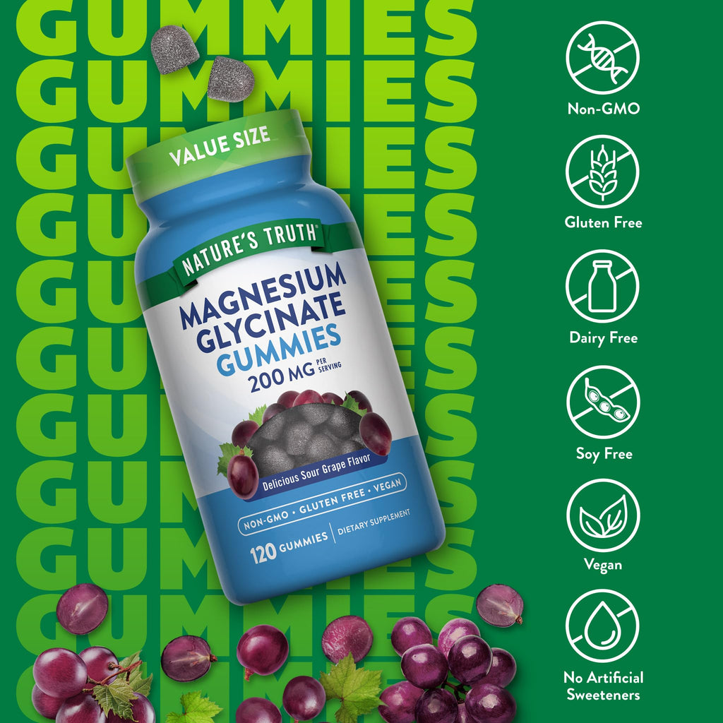 Nature's Truth Magnesium Glycinate Gummies for Adults

