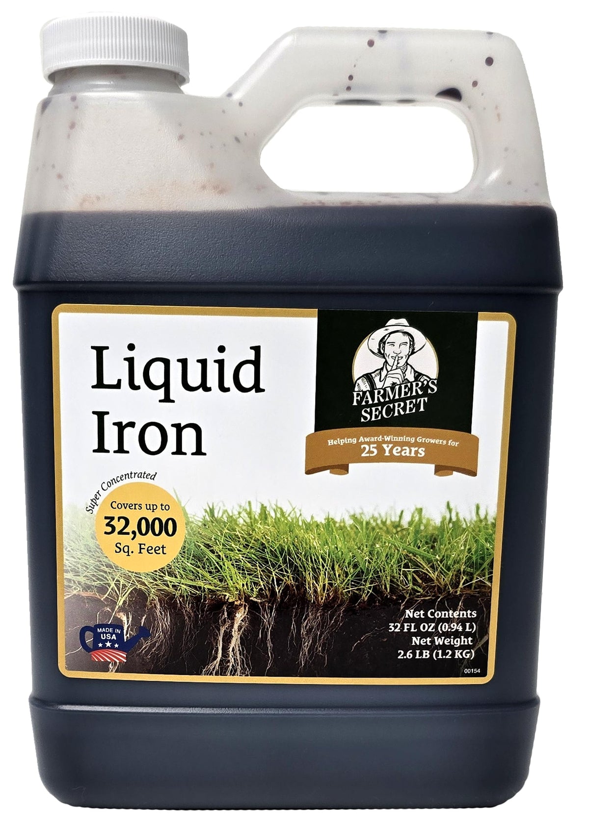 Farmer’s Secret Chelated Liquid Iron for Lawns and Gardens