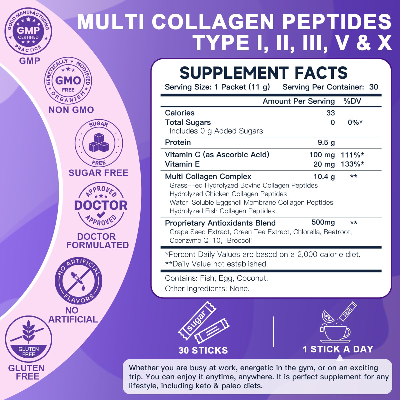 DRFOSTER Collagen Powder with Antioxidants

