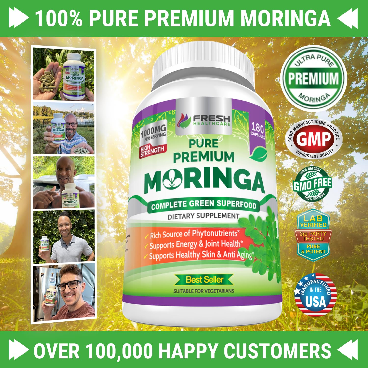 FRESH HEALTHCARE Moringa Supplement | Energy & Immunity

