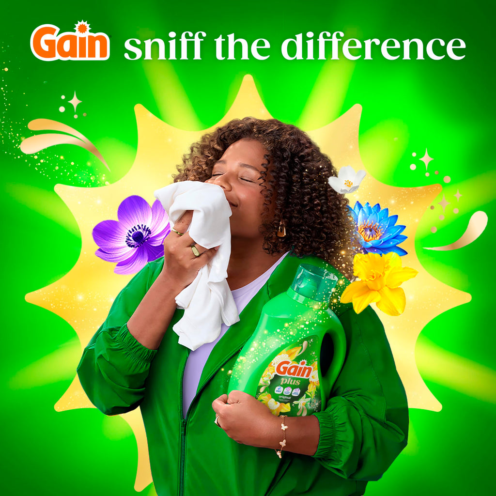 Gain Plus Liquid Laundry Detergent with Oxi Original Scent

